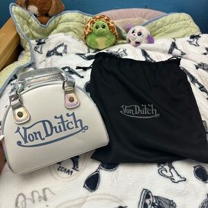 NWT RARE VON DUTCH HOLOGRAPHIC SMALL BOWLING BAG